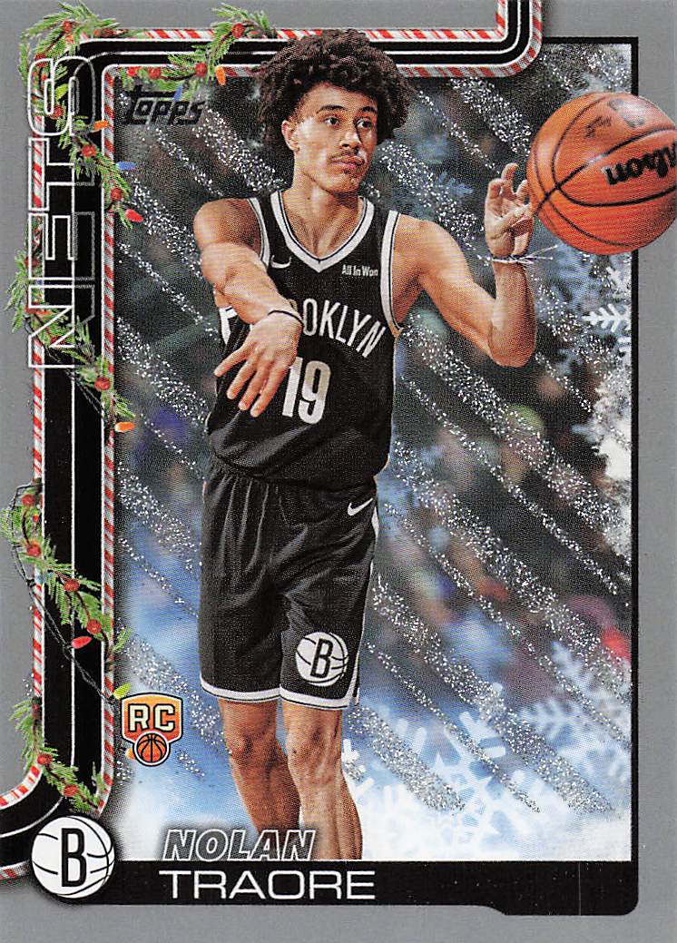 2025-26 Topps Holiday Basketball Glitter Holiday Nolan Traore #H179 Rookie