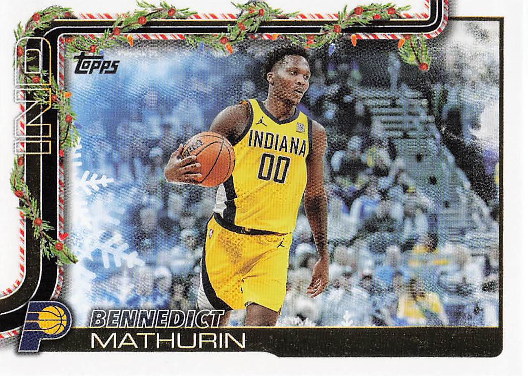2025-26 Topps Holiday Basketball Bennedict Mathurin #H39