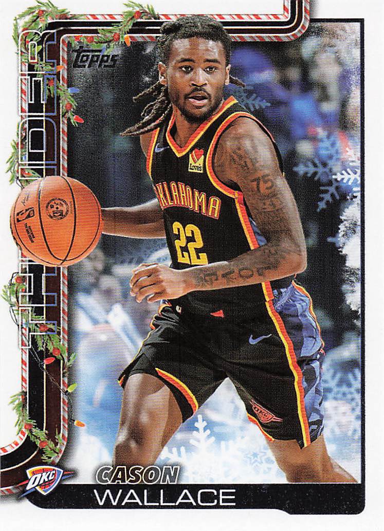 2025-26 Topps Holiday Basketball Cason Wallace #H94