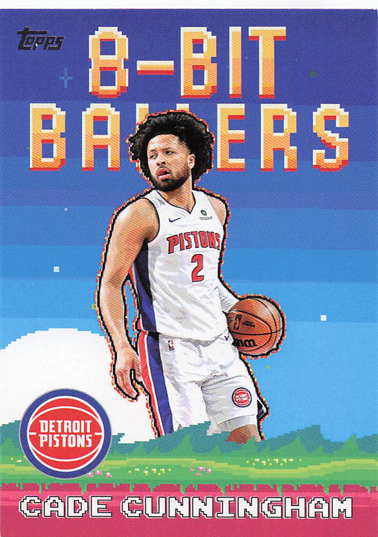 2025-26 Topps Basketball 8-Bit Ballers Cade Cunningham #8B-1