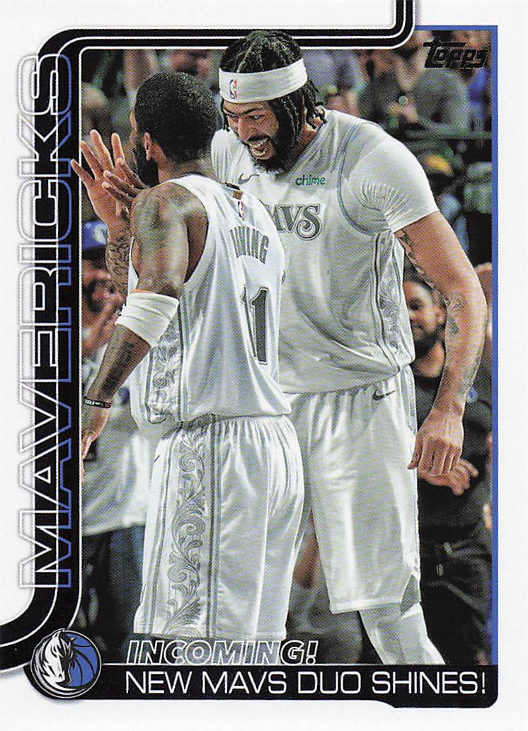 2025-26 Topps Basketball Incoming!: New Mavs Duo Shines! #296