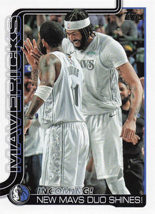 2025-26 Topps Basketball Incoming!: New Mavs Duo Shines! #296