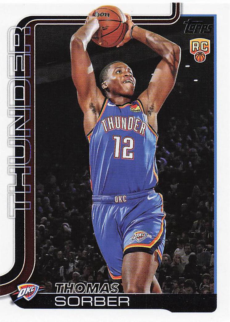 2025-26 Topps Basketball Thomas Sorber #215 Rookie