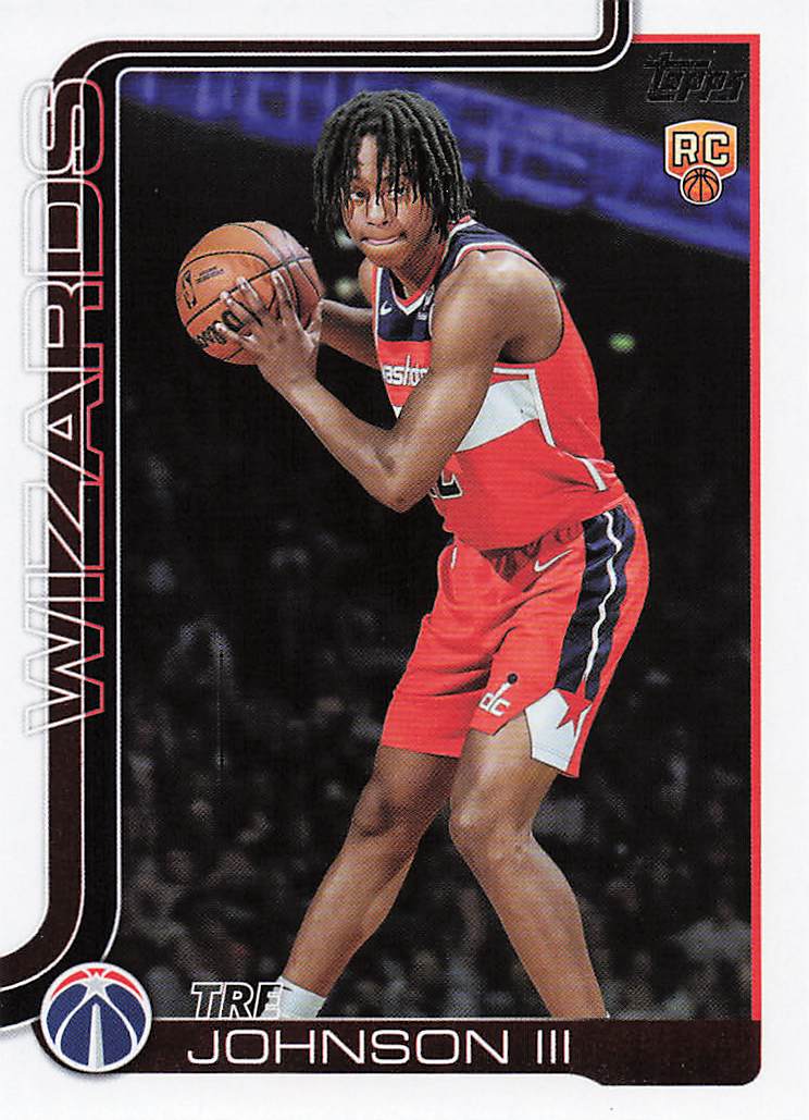 2025-26 Topps Basketball Tre Johnson III #206 Rookie