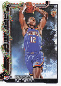 2025-26 Topps Holiday Basketball Thomas Sorber #H175 Rookie