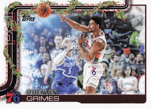 2025-26 Topps Holiday Basketball Quentin Grimes #H21