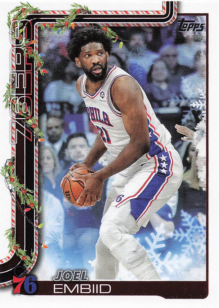 2025-26 Topps Holiday Basketball Joel Embiid #H18