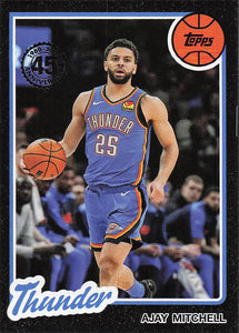 2025-26 Topps Basketball 1980-81 Topps Basketball Ajay Mitchell #80BK-12