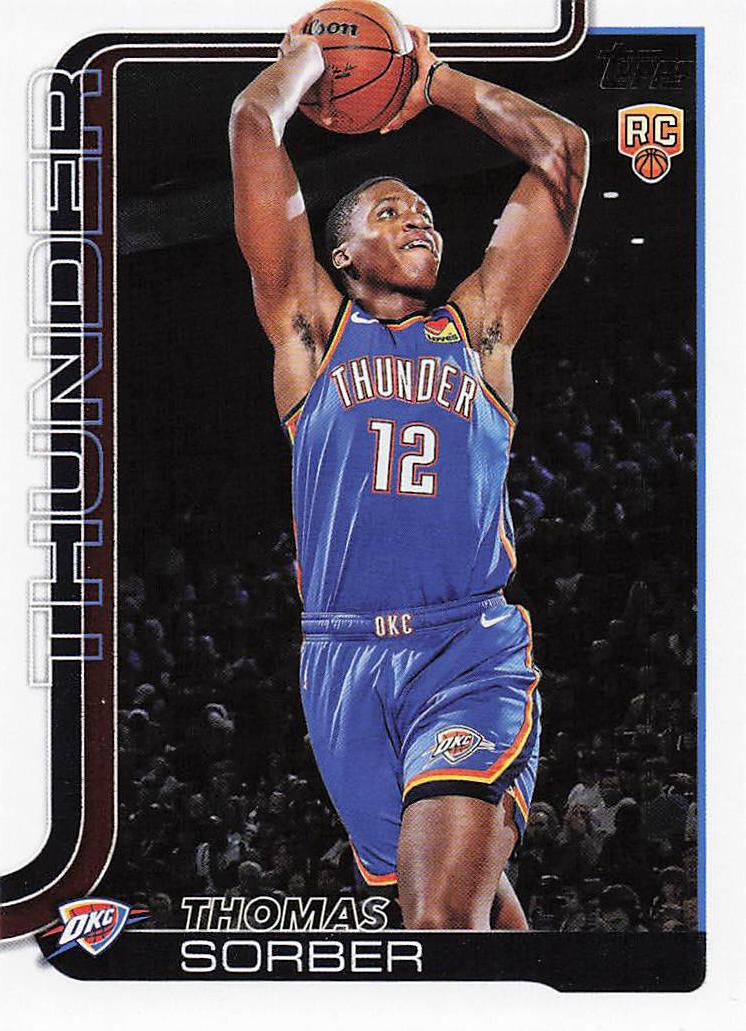 2025-26 Topps Basketball Thomas Sorber #215 Rookie