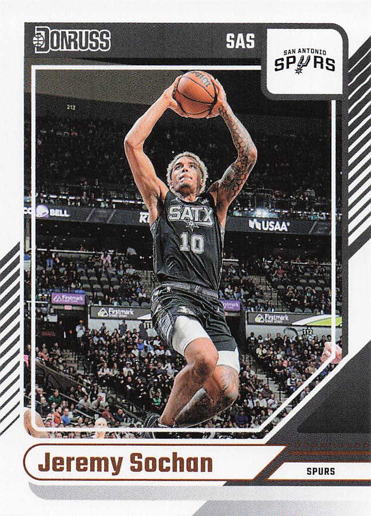 2024-25 Donruss Basketball Jeremy Sochan #180