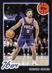 2025-26 Topps Basketball 1980-81 Topps Basketball Quentin Grimes #80BK-46