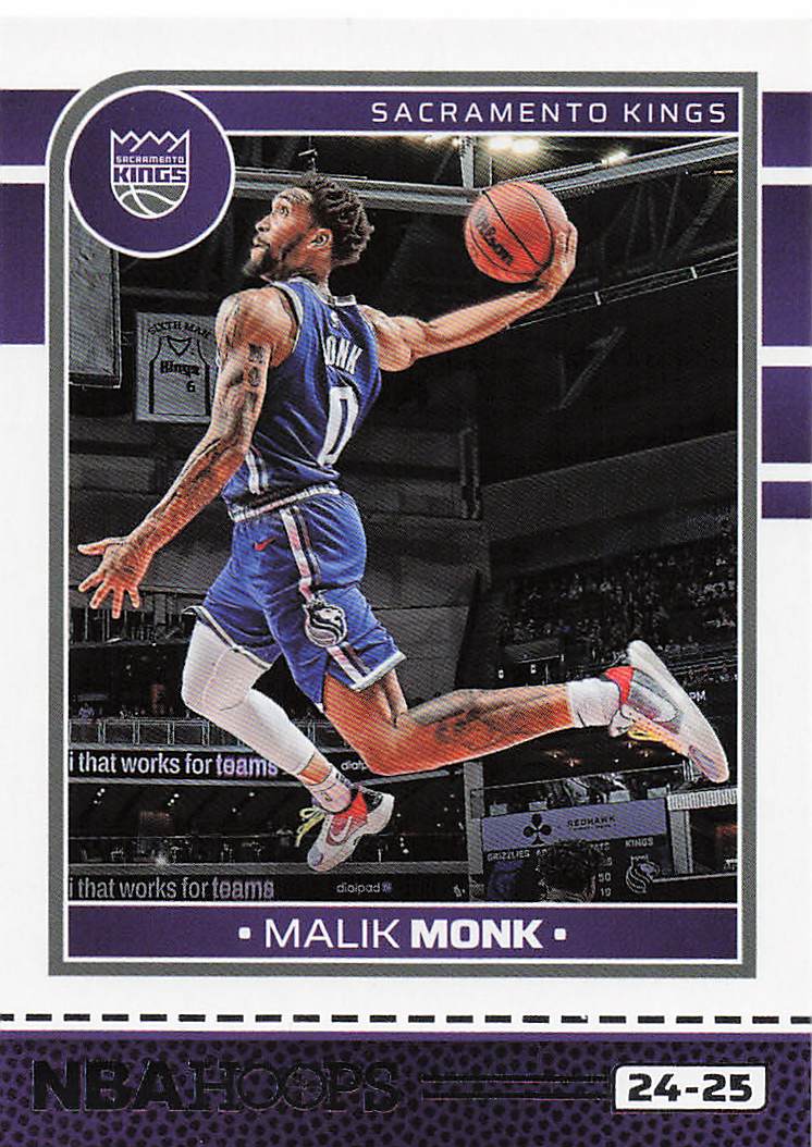 2024-25 Hoops Basketball Malik Monk #153