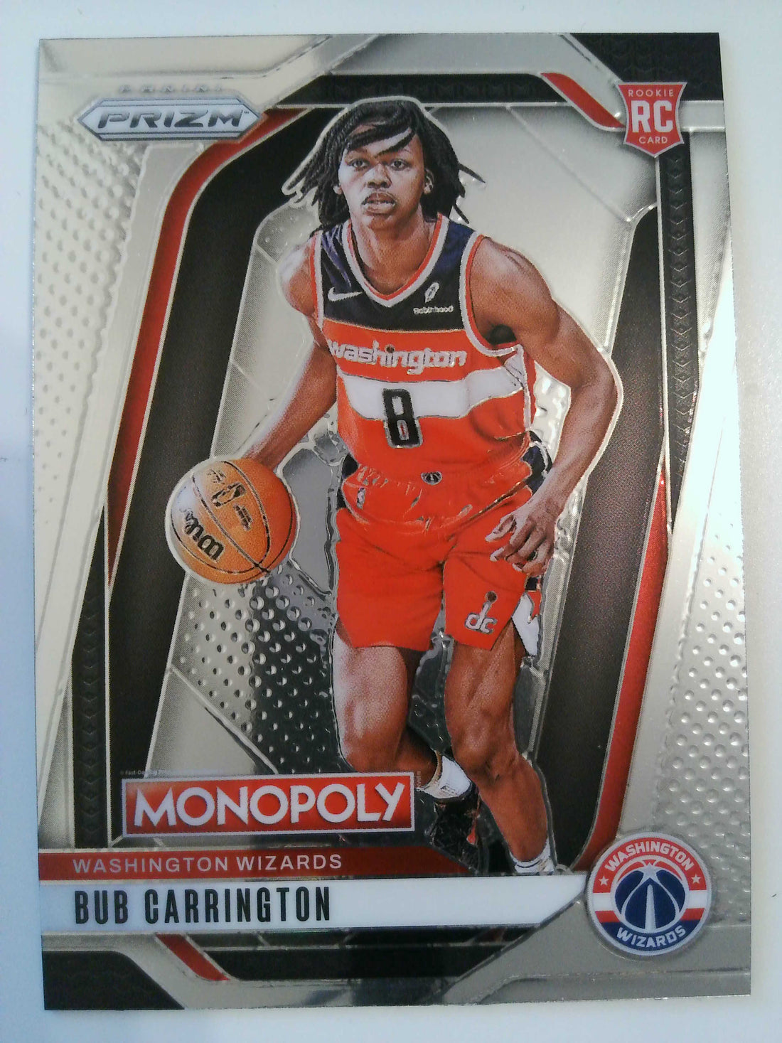 2024-25 Panini Prizm Monopoly Basketball Bub Carrington #87 Rookie