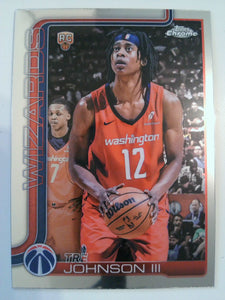 2025-26 Topps Chrome Basketball Tre Johnson III #256 Rookie