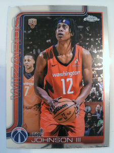 2025-26 Topps Chrome Basketball Tre Johnson III #256 Rookie