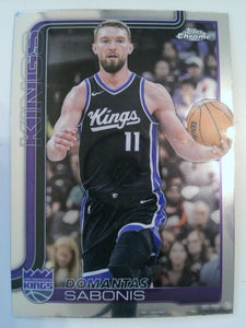 2025-26 Topps Chrome Basketball Refractor Domantas Sabonis #229