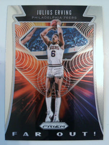 2019-20 Panini Prizm Basketball Far Out! Julius Erving #10