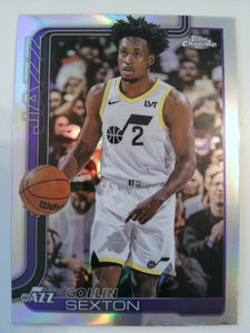 2025-26 Topps Chrome Basketball Refractor Collin Sexton #210
