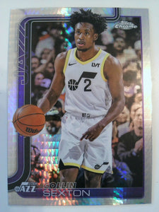 2025-26 Topps Chrome Basketball Prism Refractor Collin Sexton #210