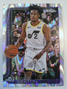 2025-26 Topps Chrome Basketball RayWave Refractor Collin Sexton #210