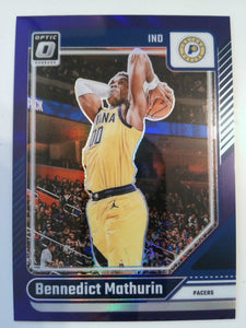 2024-25 Donruss Optic Basketball Purple Bennedict Mathurin #163