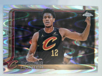 2025-26 Topps Chrome Basketball RayWave Refractor De'Andre Hunter #73