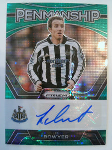 2023-24 Panini Prizm Premier League Penmanship Green Pulsar Lee Bowyer #P-LB