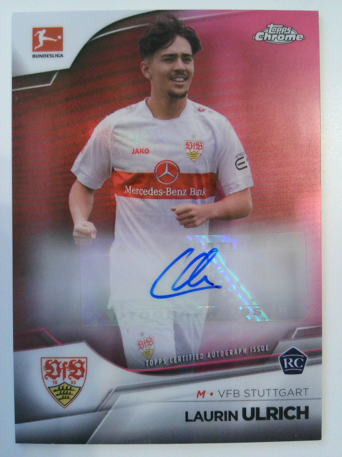 2022-23 Chrome Bundesliga Autographs Magenta 090/150 Laurin Ulrich #BCA-LU