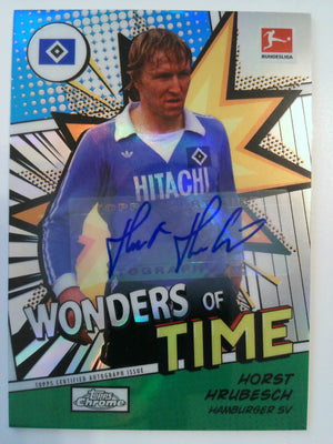 2022-23 Chrome Wonders of Time Autographs 62/95 Horst Hrubesch #WBA-HH