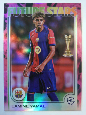 2024-25 Topps UCC Pink Inferno Foil 54/75  Lamine Yamal #27