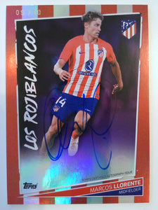 2023-24 Topps Atletico Madrid Autographs Purple 09/10 Marcos Llorente #LC-ML