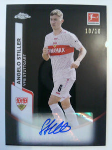 2023-24 Topps Chrome Bundesliga Autograph Black 10/10 Angelo Stiller #BCA-AS