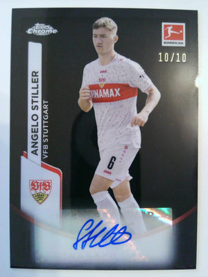 2023-24 Topps Chrome Bundesliga Autograph Black 10/10 Angelo Stiller #BCA-AS