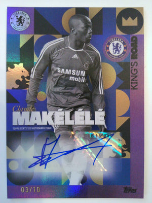 2023-24 Chelsea Team Set King's Road Autographs 03/10 Claude Makélélé #KR-CM