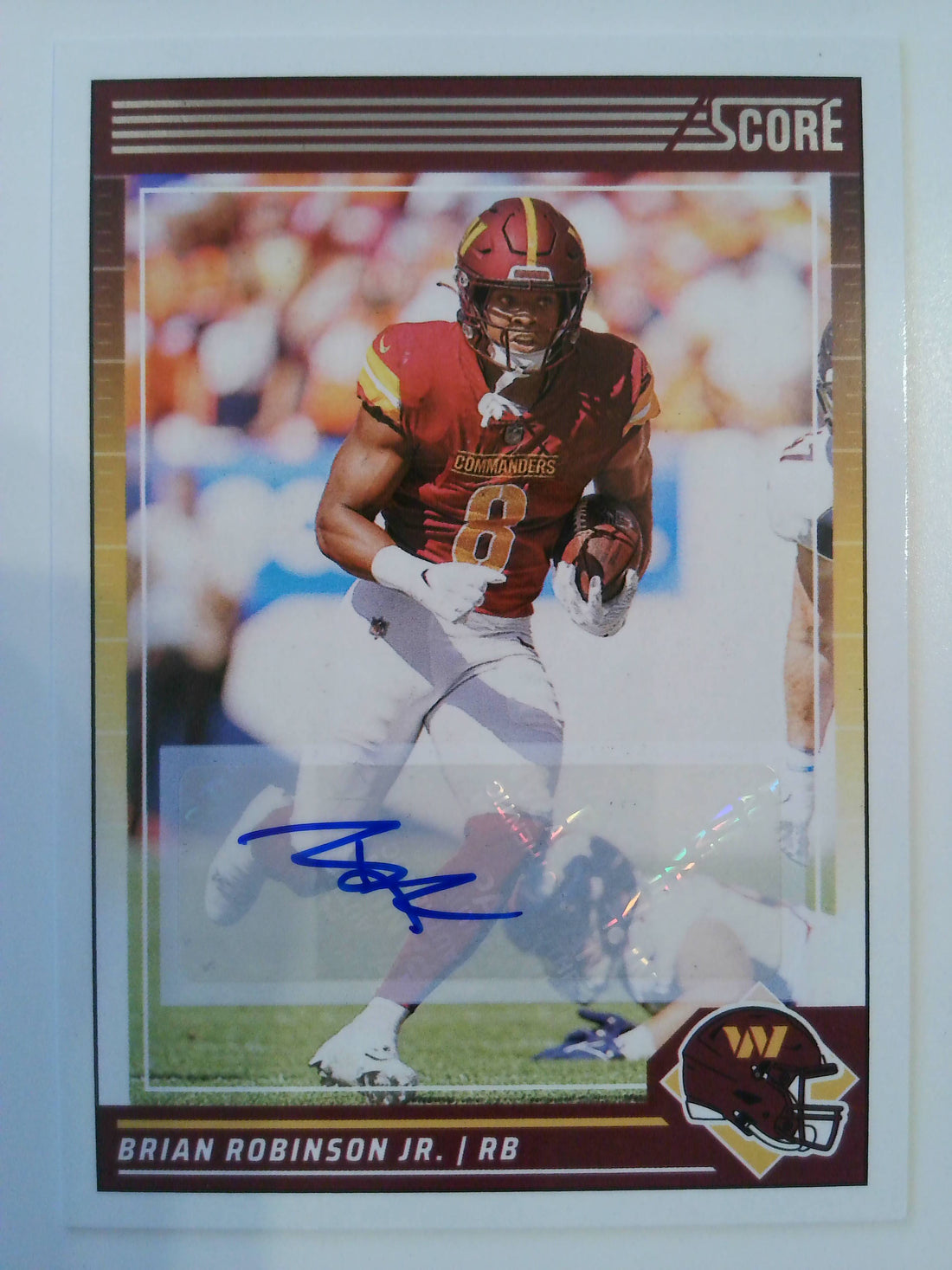 2024 Score Football Signatures Brian Robinson Jr. #283