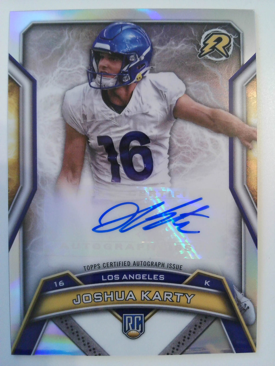 2024 Topps Resurgence Football Resurgence Rookie Signatures Joshua Karty #RRS-JK