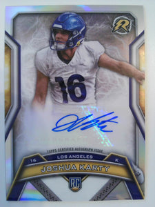 2024 Topps Resurgence Football Resurgence Rookie Signatures Joshua Karty #RRS-JK