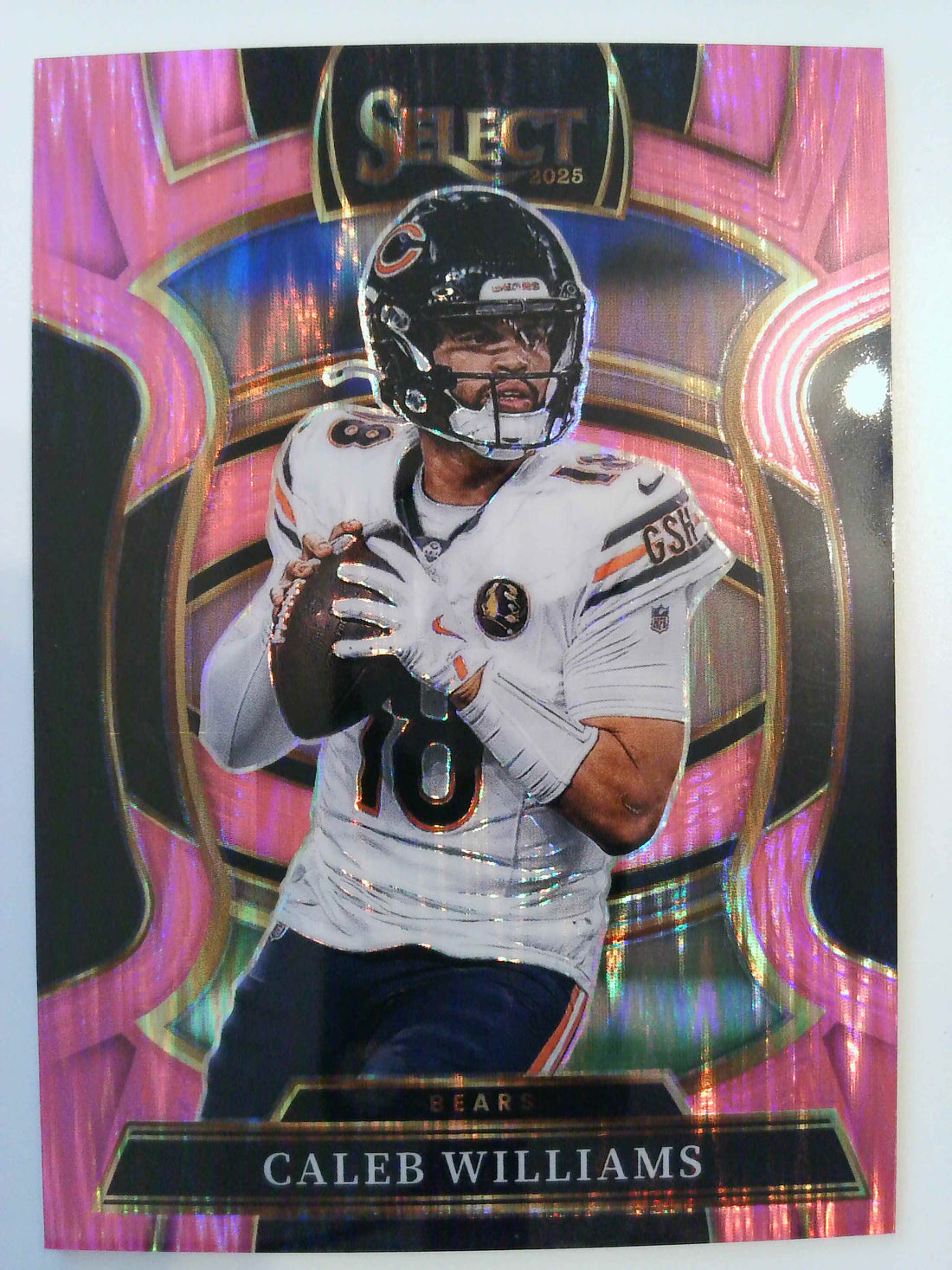 2025 Panini Select Football Pink Prizm Shock Caleb Williams #73