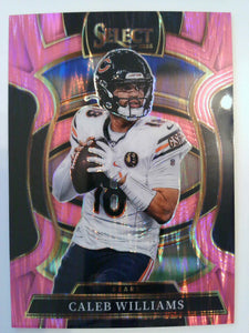 2025 Panini Select Football Pink Prizm Shock Caleb Williams #73