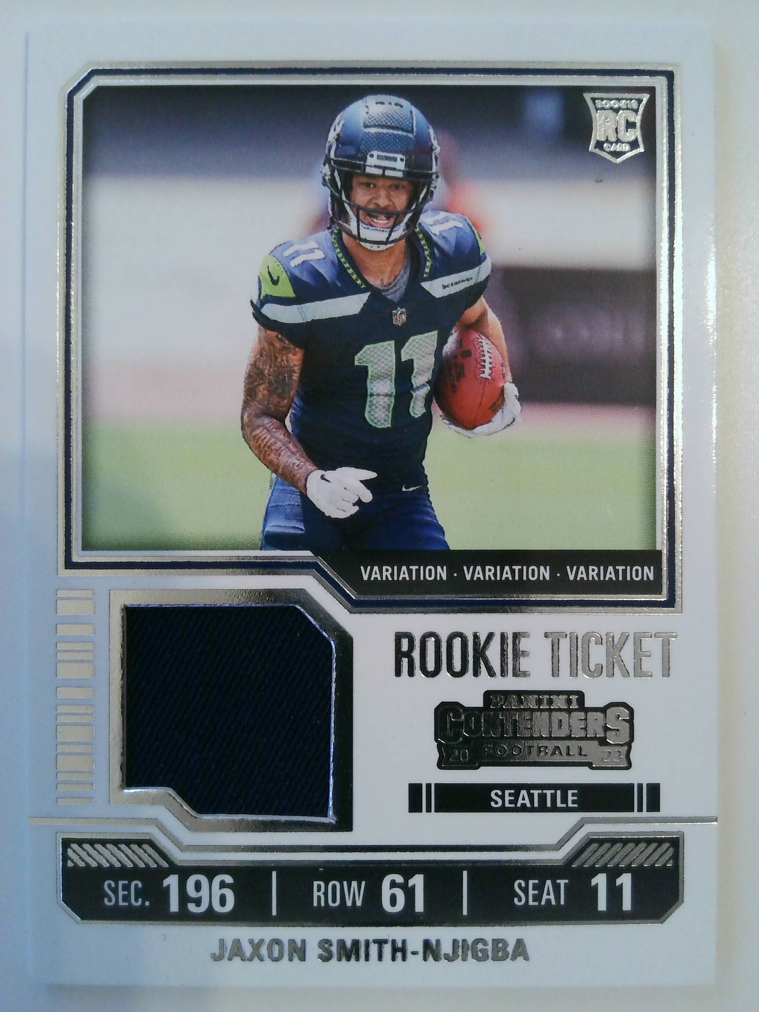 2023 Contenders Rookie Ticket Swatches Variations Jaxon Smith-Njigba #TS17V
