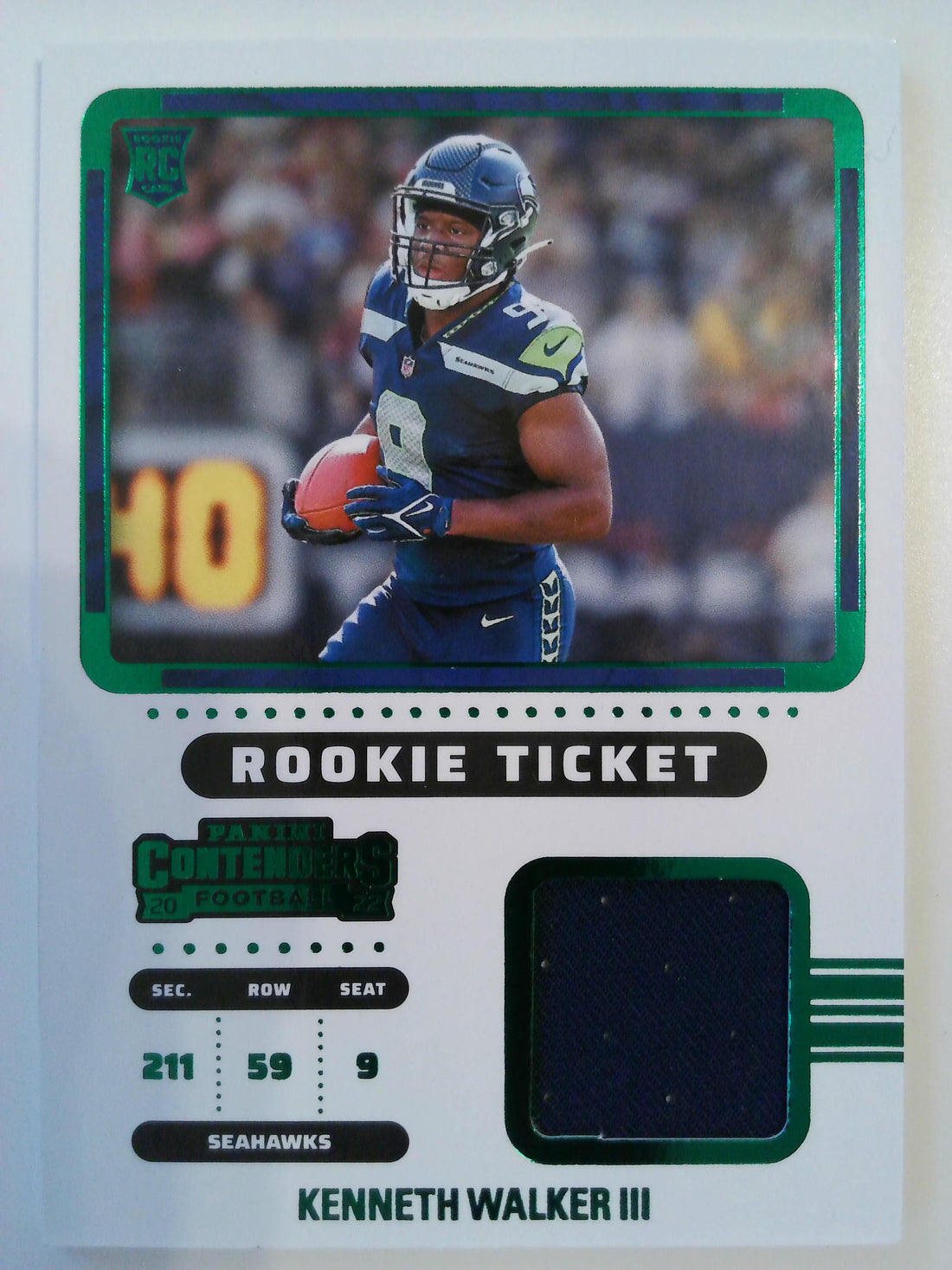 2022 Panini Contenders Football Rookie Ticket Swatches George Pickens #RTS-GPI