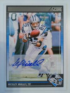 2024 Score Football Signatures Wesley Walls #45