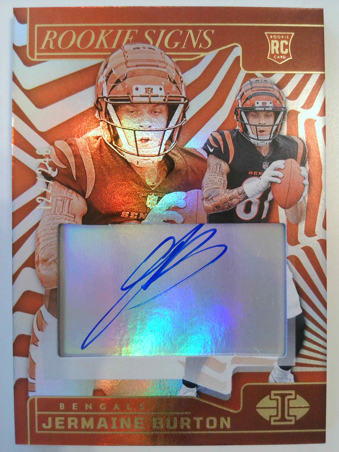 2024 Panini Illusions Football Rookie Signs 122/240 Jermaine Burton #RS-JBN