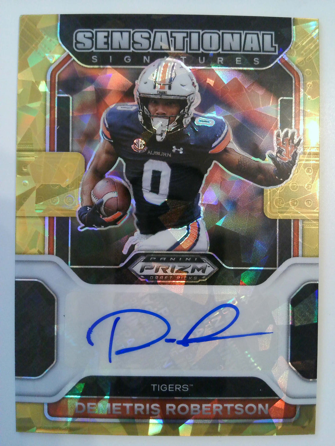 2023 Chronicles Sensational Signatures Gold Ice Demetris Robertson #SS-DRO