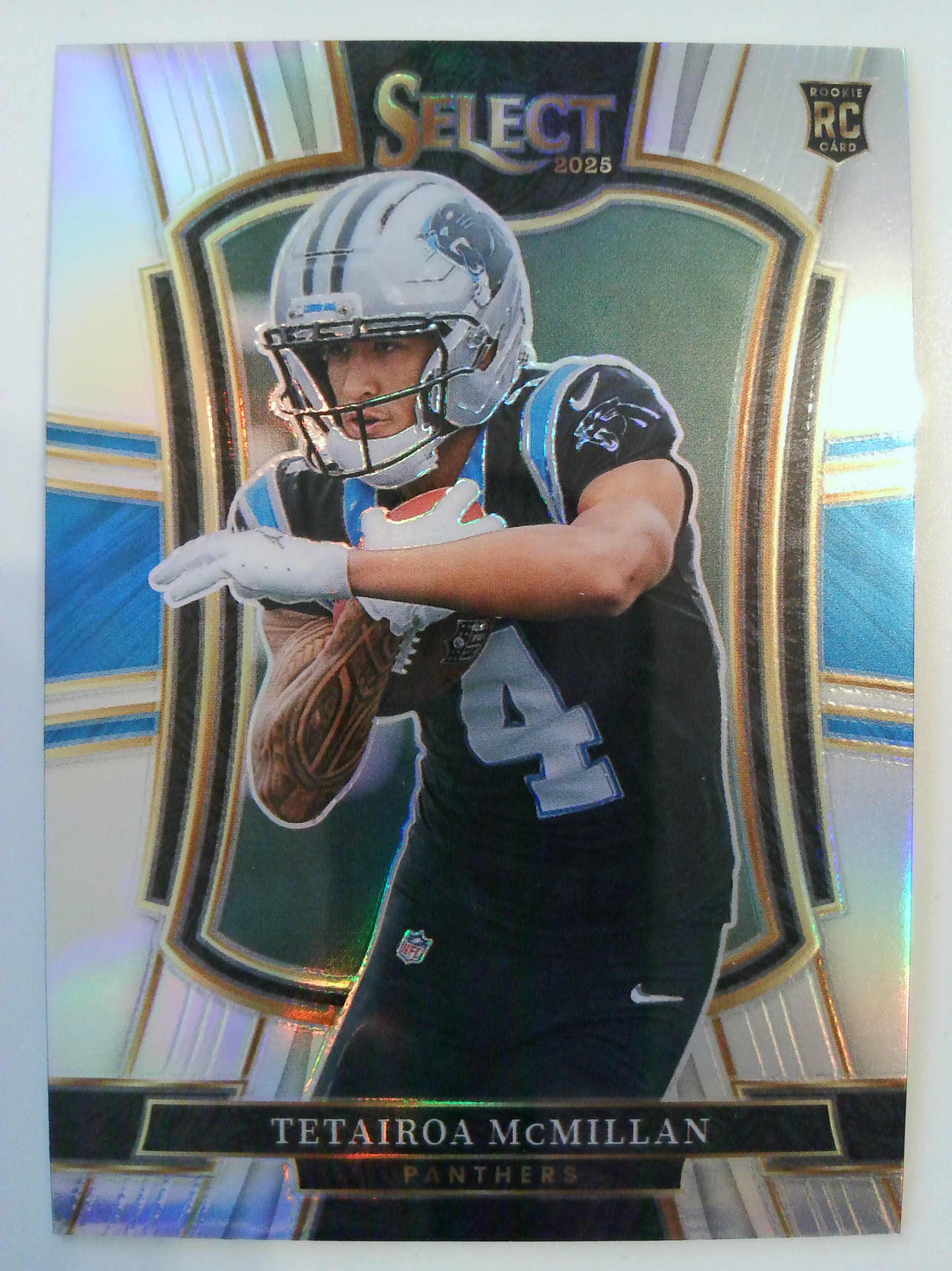 2025 Panini Select Football Silver Prizm Tetairoa McMillan #144 Rookie