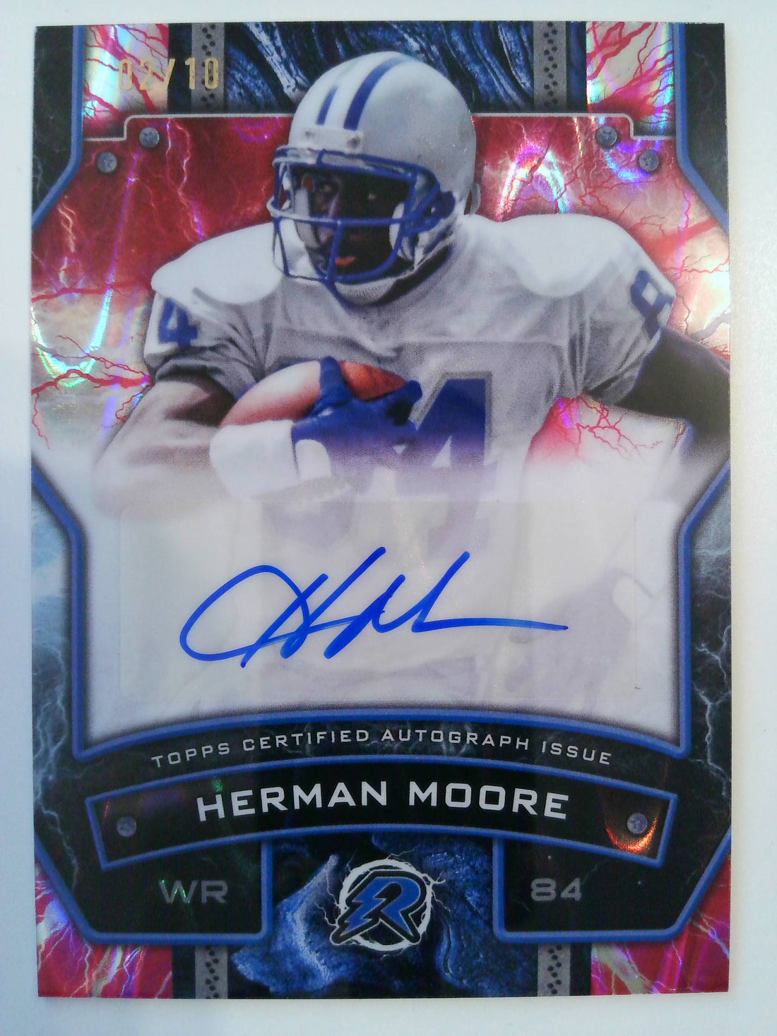 2024 Topps Resurgence Signatures Pink Power Surge 02/10 Herman Moore #RS-HM