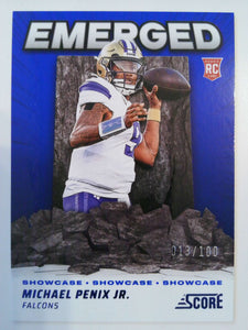 2024 Score Football Emerged Showcase 013/100 Michael Penix Jr. #EM-MPX