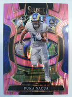 2025 Panini Select Football Pink Prizm Shock Puka Nacua #21