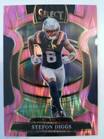2025 Panini Select Football Pink Prizm Shock Stefon Diggs #79