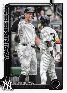 2025 Topps Update Baseball City Boys! (Aaron Judge / Jazz Chisholm Jr.) #US85